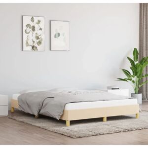MAISONCHIC Cadre de lit - Crème - 160x200 cm - Type de lit MAISONCHIC Cadre de lit - Crème - 160x200 cm - Type de lit