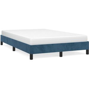 vidaXL Bettrahmen Dunkelblau Samt 120x200 cm vidaXL Bettrahmen Dunkelblau Samt 120x200 cm