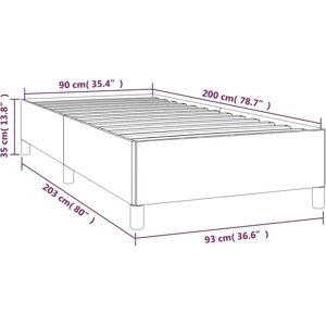 Struttura letto Maisonchic - Marrone scuro - 90x200cm - Tipo di letto Struttura letto Maisonchic - Marrone scuro - 90x200cm - Tipo di letto