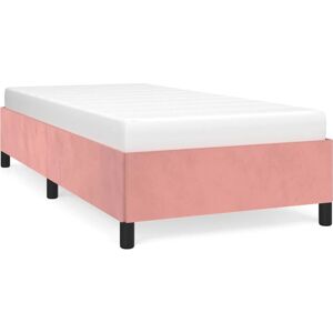 vidaXL Bettgestell - Samtrosa Rosa - Stützbeine - Sperrholzlatten - Bettart vidaXL Bettgestell - Samtrosa Rosa - Stützbeine - Sperrholzlatten - Bettart