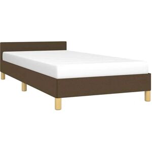 Structure de lit Maisonchic Marron Foncé 90x190cm - Type de Lit - Publicité Structure de lit Maisonchic Marron Foncé 90x190cm - Type de Lit - Publicité