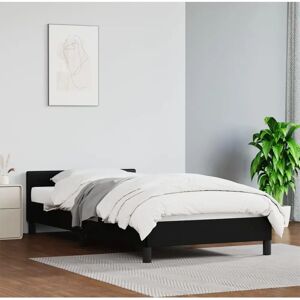 vidaXL Bed Frame with Headboard Faux Leather Bed Base - Bed Frame vidaXL Bed Frame with Headboard Faux Leather Bed Base - Bed Frame