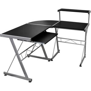 vidaXL Schwarzer Eckschreibtisch - Computertisch vidaXL Schwarzer Eckschreibtisch - Computertisch