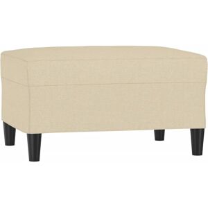 Pouf en Tissu Crème vidaXL - Repose-pieds - Publicité Pouf en Tissu Crème vidaXL - Repose-pieds - Publicité