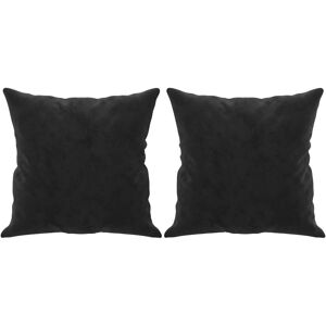 vidaXL Dekoratívny vankúš 2 ks čierny 40x40 cm Velvet vidaXL Dekoratívny vankúš 2 ks čierny 40x40 cm Velvet
