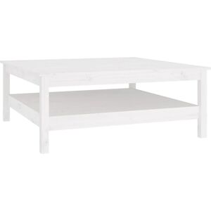 vidaXL 814295 Mesa de Café de Madera de Pino Blanca - Mesa de Café vidaXL 814295 Mesa de Café de Madera de Pino Blanca - Mesa de Café
