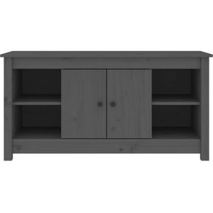 vidaXL 814576 Grey Solid Wood Pine TV Cabinet - TV cabinet vidaXL 814576 Grey Solid Wood Pine TV Cabinet - TV cabinet