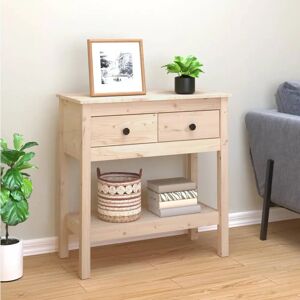 vidaXL Solid Wood Pine Console Table 75x35x75 cm - Coffee/Side/End Table vidaXL Solid Wood Pine Console Table 75x35x75 cm - Coffee/Side/End Table