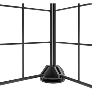 vidaXL Pet Cage Black Steel 8-Panel Small Animal Enclosure vidaXL Pet Cage Black Steel 8-Panel Small Animal Enclosure