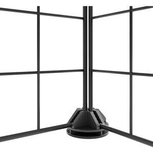 vidaXL Pet Cage Black Steel 28-Panel with Door - Small Animal Enclosure vidaXL Pet Cage Black Steel 28-Panel with Door - Small Animal Enclosure