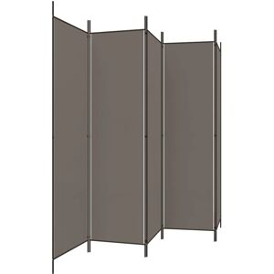 vidaXL Anthracite 250x200cm Fabric Room Divider - Privacy Screen vidaXL Anthracite 250x200cm Fabric Room Divider - Privacy Screen