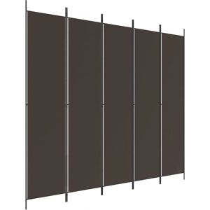 vidaXL 5-Panel Room Divider Brown - Room Divider vidaXL 5-Panel Room Divider Brown - Room Divider