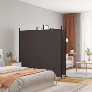 vidaXL 348 x 180 cm Brown Room Divider - Room Type vidaXL 348 x 180 cm Brown Room Divider - Room Type