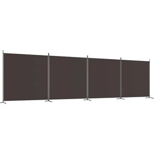 vidaXL 4-Panel Room Divider Brown - Room Divider vidaXL 4-Panel Room Divider Brown - Room Divider