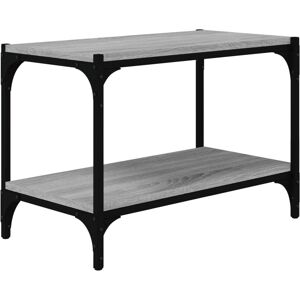 vidaXL Grey Sonoma 60x33x41 cm TV Cabinet Engineered Wood Steel - TV Cabinet vidaXL Grey Sonoma 60x33x41 cm TV Cabinet Engineered Wood Steel - TV Cabinet