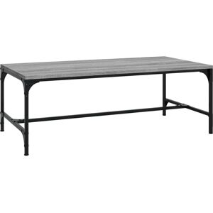 vidaXL Grey Sonoma Coffee Table - 80x50x35 cm - Industrial Style vidaXL Grey Sonoma Coffee Table - 80x50x35 cm - Industrial Style