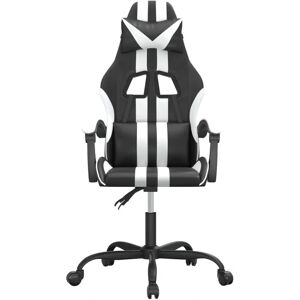 Vidaxl Gamingstuhl Schwarz Weiß - Verstellbar & Drehbar Vidaxl Gamingstuhl Schwarz Weiß - Verstellbar & Drehbar