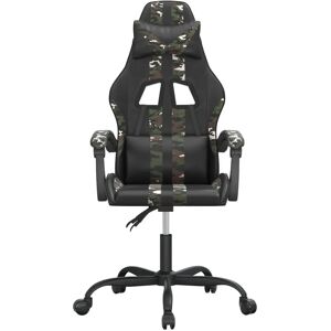 Vidaxl Schwarzer Camouflage Drehbarer Gaming-Stuhl Vidaxl Schwarzer Camouflage Drehbarer Gaming-Stuhl