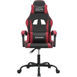 Vidaxl Gaming-Stuhl Schwarz Rot Wein Kunstleder Verstellbare Rückenlehne 360° - Gaming Chair Vidaxl Gaming-Stuhl Schwarz Rot Wein Kunstleder Verstellbare Rückenlehne 360° - Gaming Chair