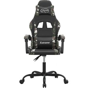 vidaXL Gaming-Stuhl - Verstellbar, Langlebiges Kunstleder, Schwarz & Tarnfarben vidaXL Gaming-Stuhl - Verstellbar, Langlebiges Kunstleder, Schwarz & Tarnfarben
