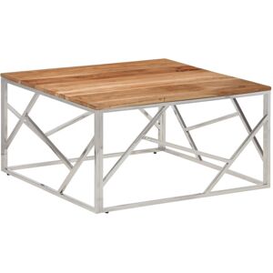 vidaXL Modell 349951 Silber Akazien Couchtisch - Beistelltisch vidaXL Modell 349951 Silber Akazien Couchtisch - Beistelltisch