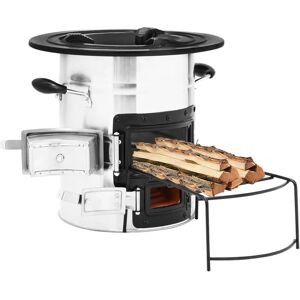 vidaXL Silver Camping Wood Stove - Camping Stove vidaXL Silver Camping Wood Stove - Camping Stove