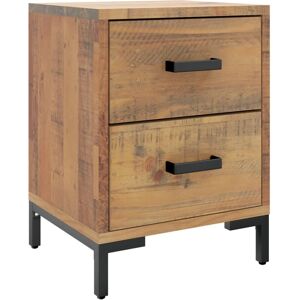 vidaXL Nattbord - Vintage Industriell Solidt Furu Oppbevaringsplass vidaXL Nattbord - Vintage Industriell Solidt Furu Oppbevaringsplass