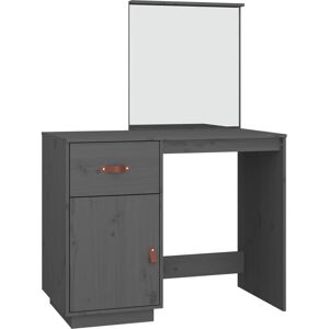 vidaXL 820089 Graue Massivholz Kiefer Schminktisch - Frisiertisch vidaXL 820089 Graue Massivholz Kiefer Schminktisch - Frisiertisch