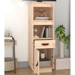 vidaXL Highboard 34x40x108.5 cm Solid Wood Pine - Highboard vidaXL Highboard 34x40x108.5 cm Solid Wood Pine - Highboard