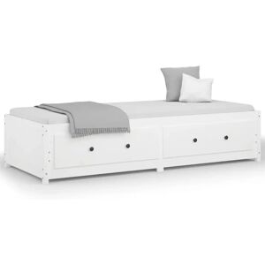 vidaXL 821595 Sovesofa Hvit - Sovesofa med lagring vidaXL 821595 Sovesofa Hvit - Sovesofa med lagring