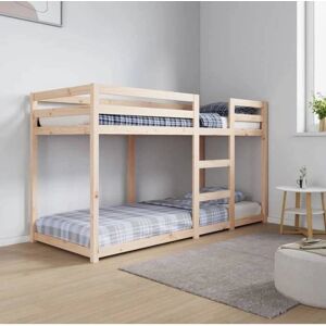 vidaXL Twin Bunk Bed - Solid Pine - Space Saving - Kid & Adult Friendly vidaXL Twin Bunk Bed - Solid Pine - Space Saving - Kid & Adult Friendly