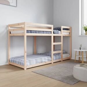 vidaXL Twin Bunk Bed - Solid Pine - Space Saving - Kid & Adult Friendly vidaXL Twin Bunk Bed - Solid Pine - Space Saving - Kid & Adult Friendly