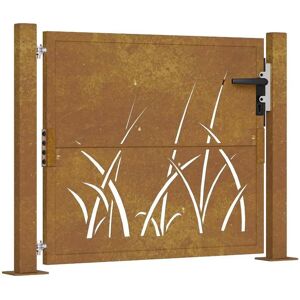 vidaXL Garden Gate 105x105 cm Corten Steel - Garden Gate vidaXL Garden Gate 105x105 cm Corten Steel - Garden Gate