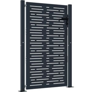 vidaXL Garden Gate 105x130cm Steel Anthracite - Garden Gate vidaXL Garden Gate 105x130cm Steel Anthracite - Garden Gate