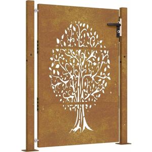 vidaXL Garden Gate Corten Steel 105x155 cm - Garden Fence Panel vidaXL Garden Gate Corten Steel 105x155 cm - Garden Fence Panel