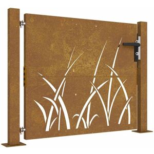 vidaXL Garden Gate Fence Panel - 105x80 cm Corten Steel vidaXL Garden Gate Fence Panel - 105x80 cm Corten Steel