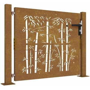 vidaXL Garden Gate Rusty Steel 105x80cm - Garden Fence Gate vidaXL Garden Gate Rusty Steel 105x80cm - Garden Fence Gate