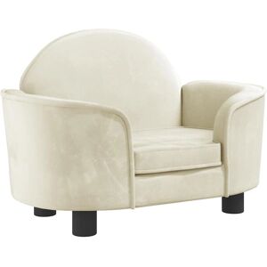 vidaXL Hondenslaapbank Creme 66x40x45 cm Fluweel - Hondenslaapbank vidaXL Hondenslaapbank Creme 66x40x45 cm Fluweel - Hondenslaapbank