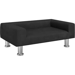 vidaXL Hundeseng sort 70x45x26.5 cm Fløjl - Hundeseng vidaXL Hundeseng sort 70x45x26.5 cm Fløjl - Hundeseng