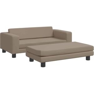 vidaXL Hundebett mit Erweiterung - Cappuccino - Extra großer Schlafbereich vidaXL Hundebett mit Erweiterung - Cappuccino - Extra großer Schlafbereich