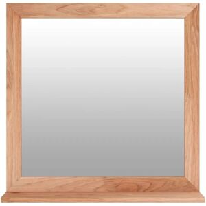 vidaXL Walnut Wall Mirror - 55x55 cm - Wall-Mounted Decor vidaXL Walnut Wall Mirror - 55x55 cm - Wall-Mounted Decor