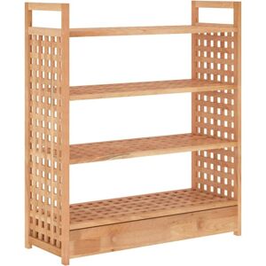 vidaXL Walnut Shoe Rack with Drawer - Shoe Storage Shelf - Shoe Rack vidaXL Walnut Shoe Rack with Drawer - Shoe Storage Shelf - Shoe Rack
