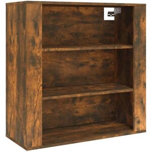 vidaXL Smoked Oak Wall Cabinet - Engineered Wood Storage Shelf vidaXL Smoked Oak Wall Cabinet - Engineered Wood Storage Shelf