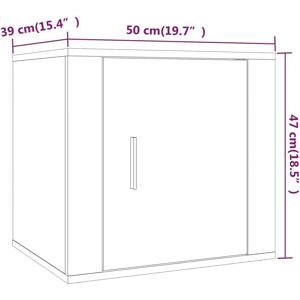 vidaXL White Bedside Cabinet - Nightstand End Table vidaXL White Bedside Cabinet - Nightstand End Table