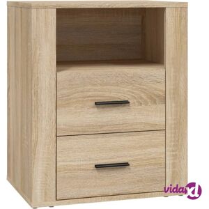 vidaXL Bedside Cabinet Sonoma Oak - Engineered Wood, 50x36x60 cm - Bedside Cabinet vidaXL Bedside Cabinet Sonoma Oak - Engineered Wood, 50x36x60 cm - Bedside Cabinet