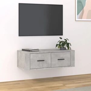 vidaXL Wall-mounted Concrete Grey TV Cabinet - TV Type vidaXL Wall-mounted Concrete Grey TV Cabinet - TV Type