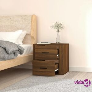 vidaXL Wall-mounted Bedside Cabinet Brown Oak - Bedside Cabinet vidaXL Wall-mounted Bedside Cabinet Brown Oak - Bedside Cabinet