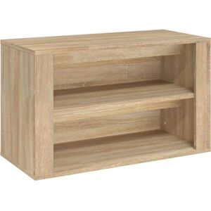 vidaXL Oak Shoe Rack 75x35x45 cm Durable Wood vidaXL Oak Shoe Rack 75x35x45 cm Durable Wood