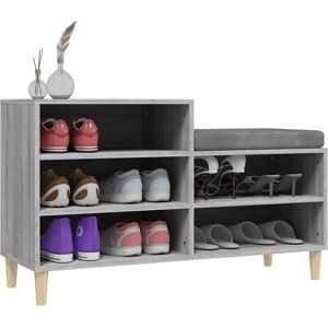 vidaXL Sonoma Grey Shoe Cabinet - Shoe Storage vidaXL Sonoma Grey Shoe Cabinet - Shoe Storage