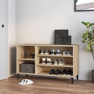 vidaXL Sonoma oak Shoe Cabinet - Dust-Free Storage vidaXL Sonoma oak Shoe Cabinet - Dust-Free Storage